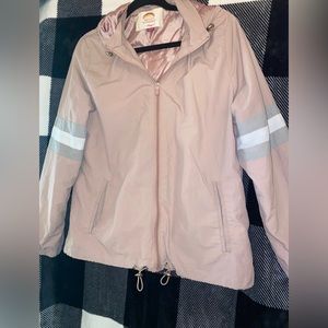 Womens Light Pink Hooded Utility Jacket Ashley by 26 International Large